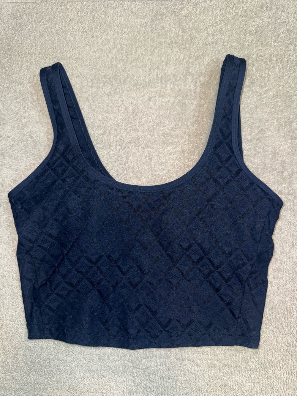 lululemon athletica Navy Diamond-Textured Tank Top